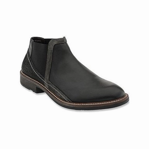 Naot Business Ankle Boot (Men) - Black/Grey Classic Touch