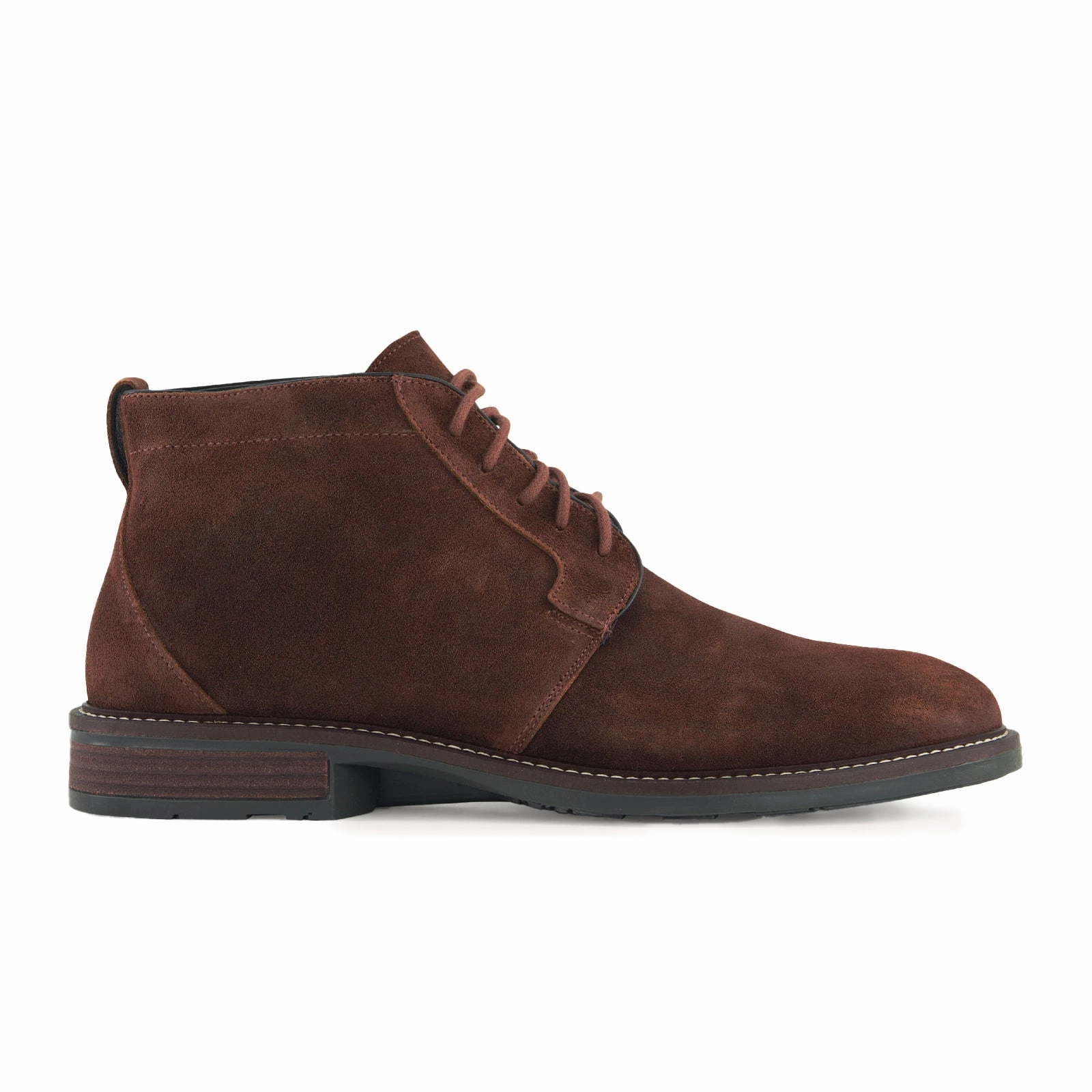 Classic Fit Naot Commander Ankle Boot (Men) - Seal Brown Suede