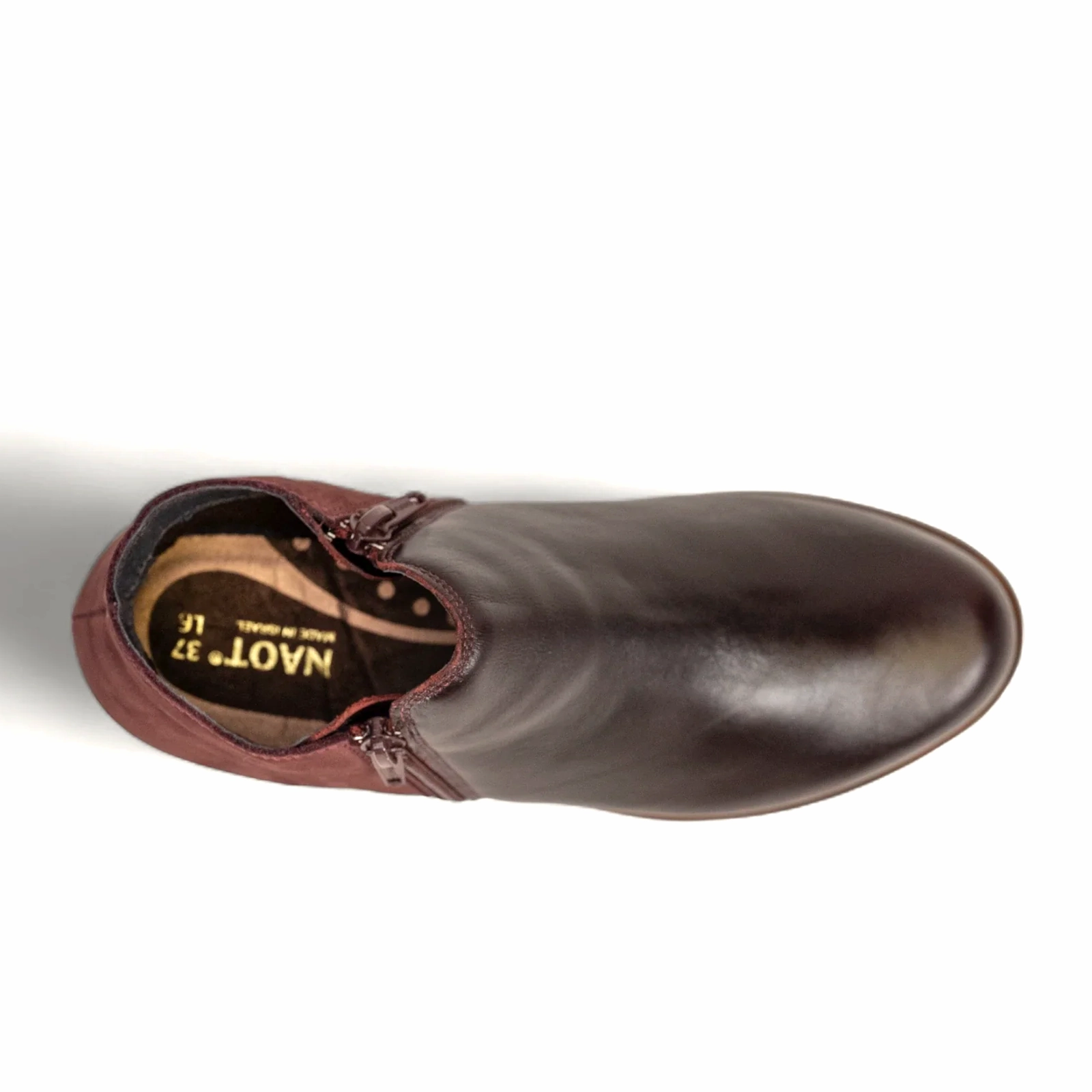 Anti Odor Winter Walker Compression Molded Midsole Naot Helm Ankle Boot (Women) - Bordeaux/Violet