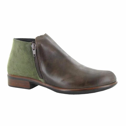 Ankle Support Naot Helm Ankle Boot (Women) - Pecan Brown/Oily Olive