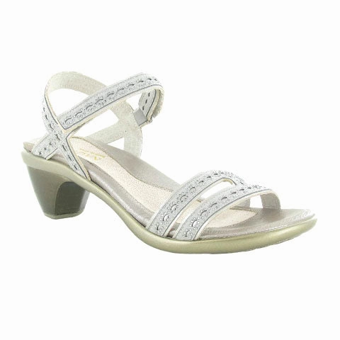 Naot Idol Heeled Sandal (Women) - Gray/Gray Stones Pool Wear