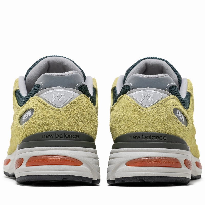 New Balance Made In UK 991v2 'Grape Sorbet' - Beechnut/Trekking Green Slip On Style