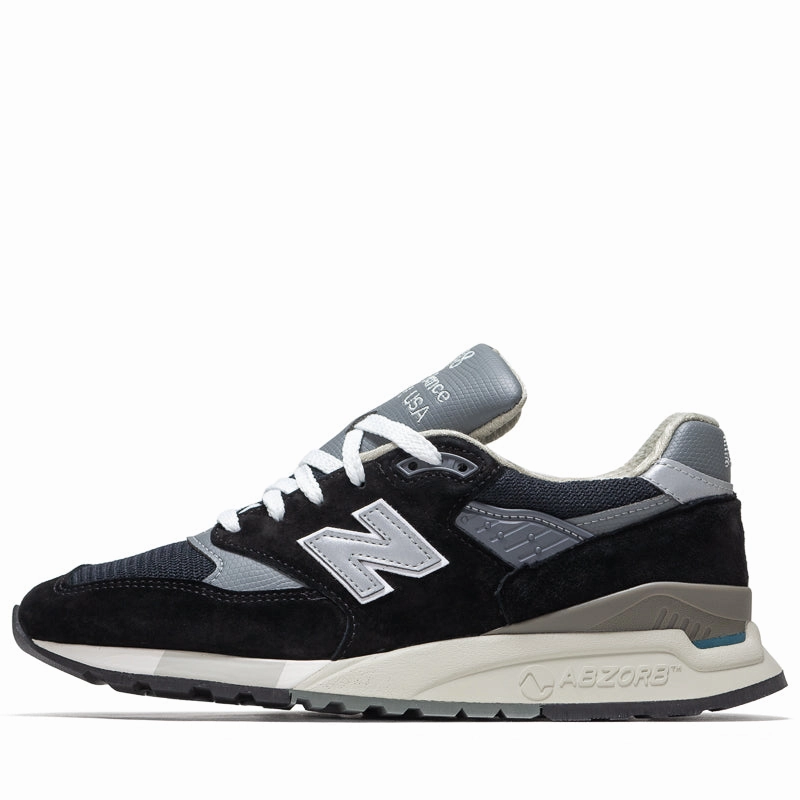 Fitness Enthusiast Parent New Balance Made in USA 998 - Black/Silver