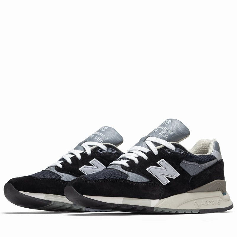 New Balance Made in USA 998 - Black/Silver City Utility Abrasion Resistant Outsole