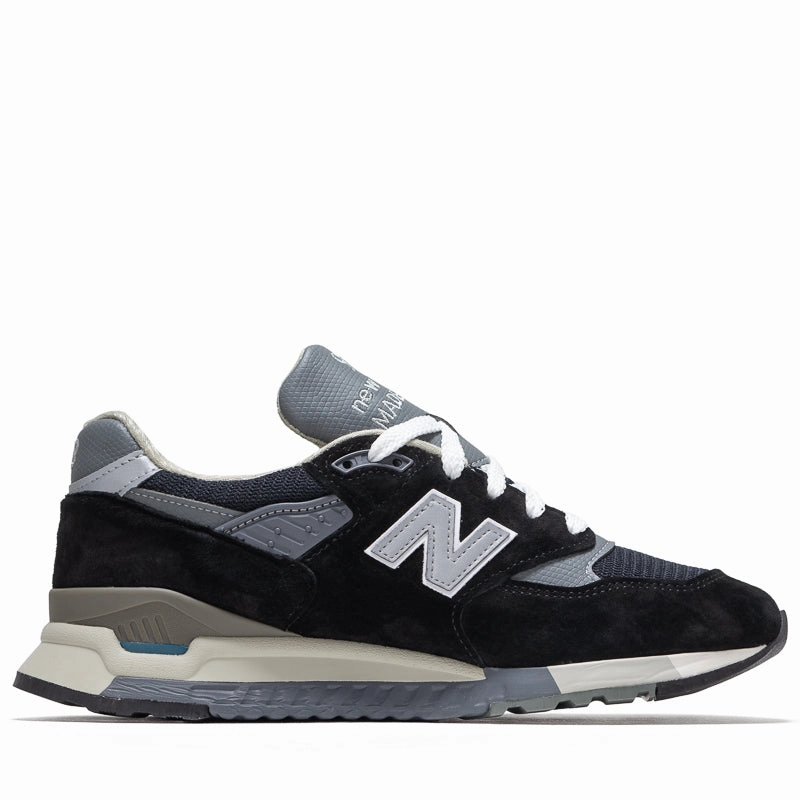 New Balance Made in USA 998 - Black/Silver Nude Soft Breathable Mountain Climber