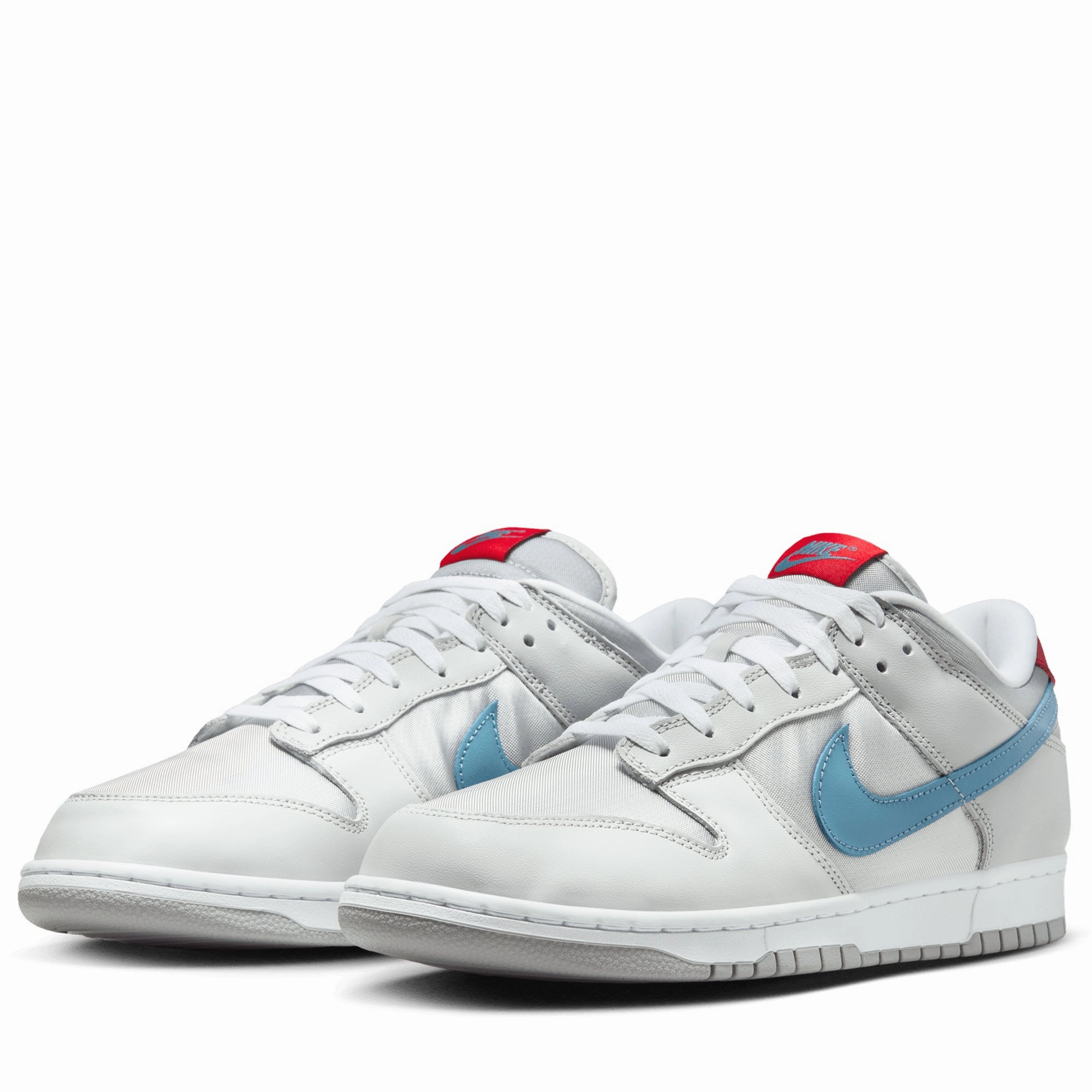 Nike Dunk Low 'Silver Surfer' - Metallic Silver/Aegean Storm Secure Closure Model