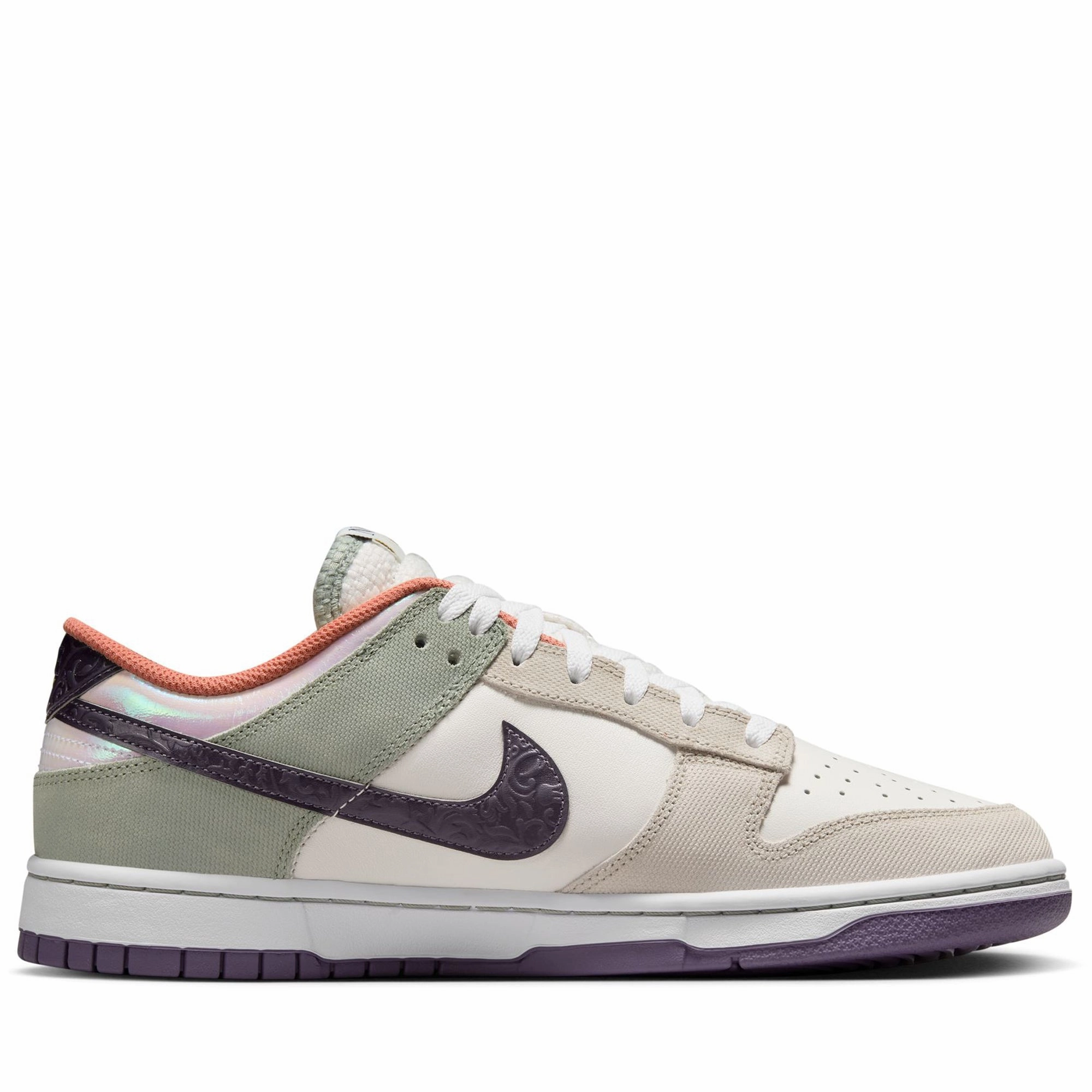 Protective Finish All Day Wear Noise Reducing Heel Nike Dunk Low Retro SE 'NOLA' - Sail/Gridiron