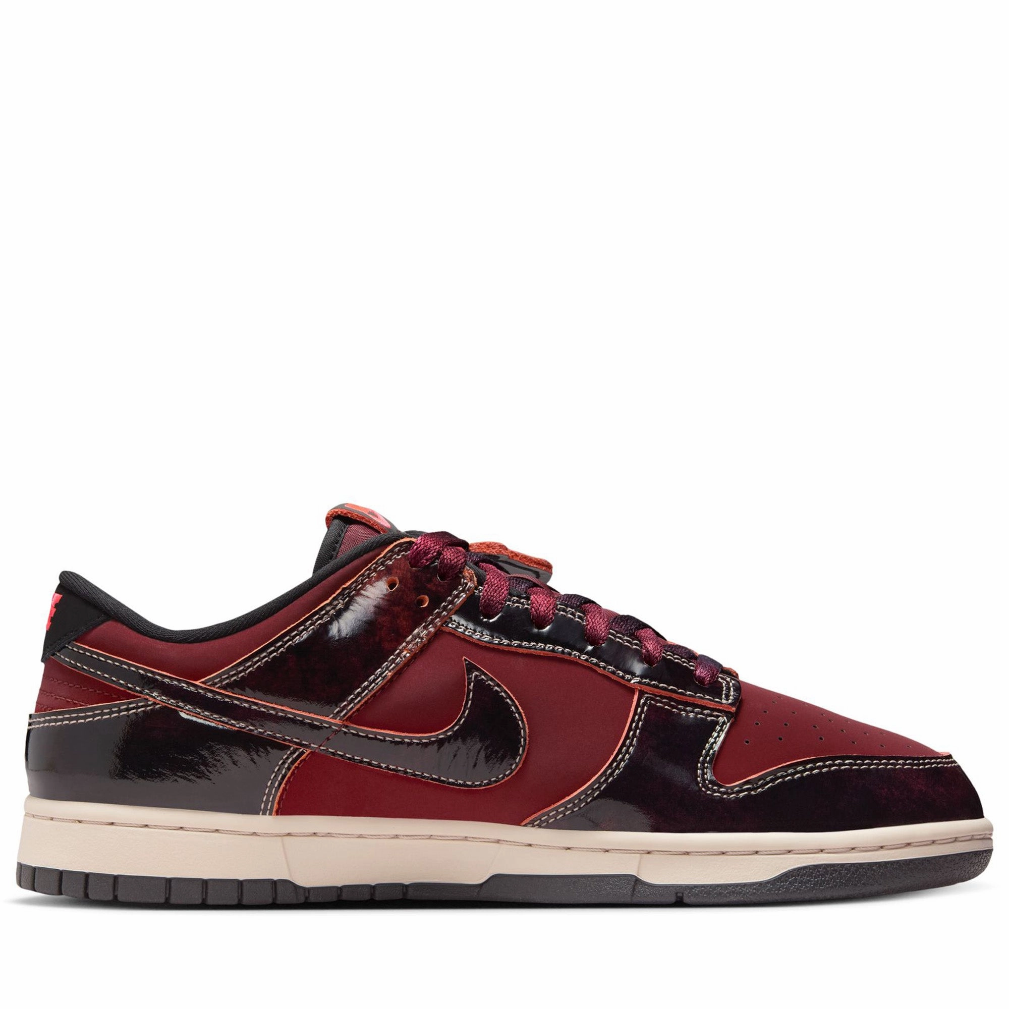 Casual Elegance Open Toe Nike Dunk Low Retro SE 'Red Panda' - Dark Team Red/Solar Red