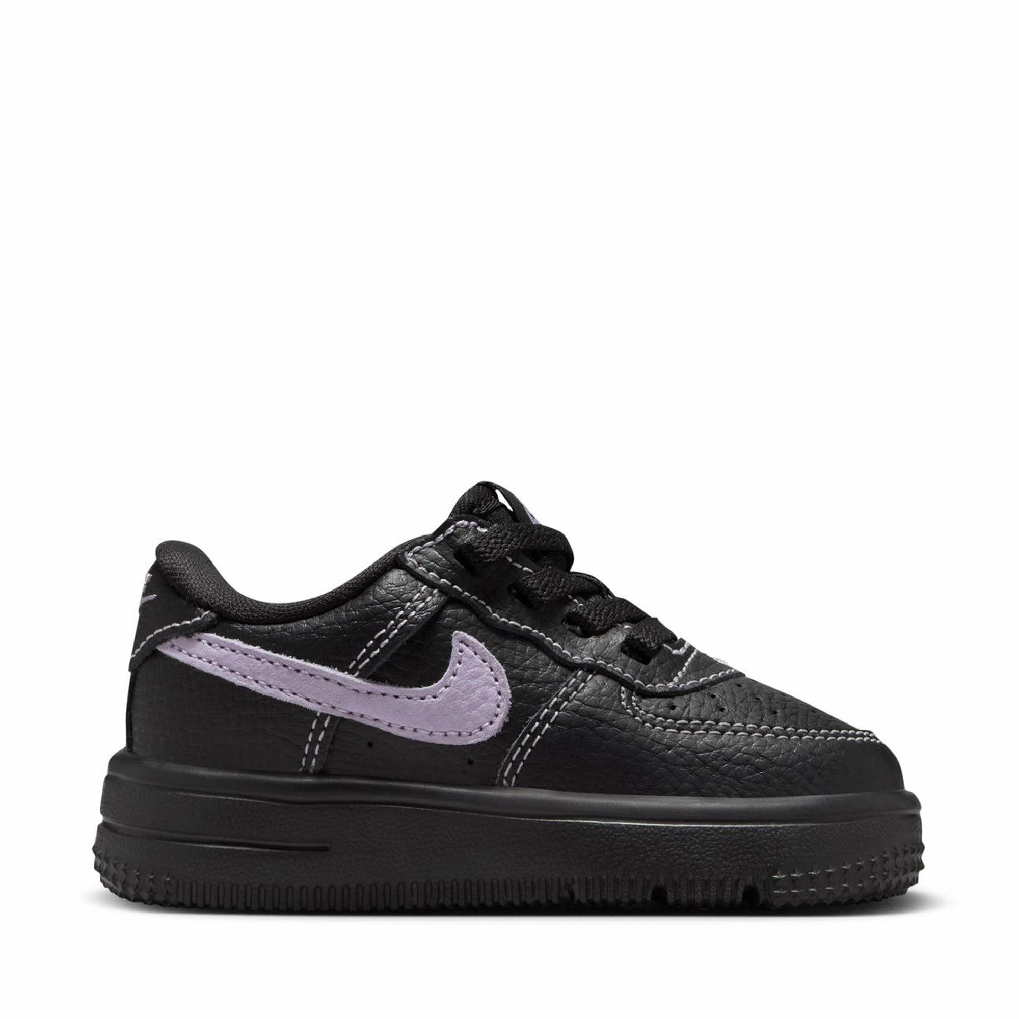 Nike Force 1 Low LV8 Easyon (TD) - Black/Hydrangeas Sturdy sole Outdoor Mission