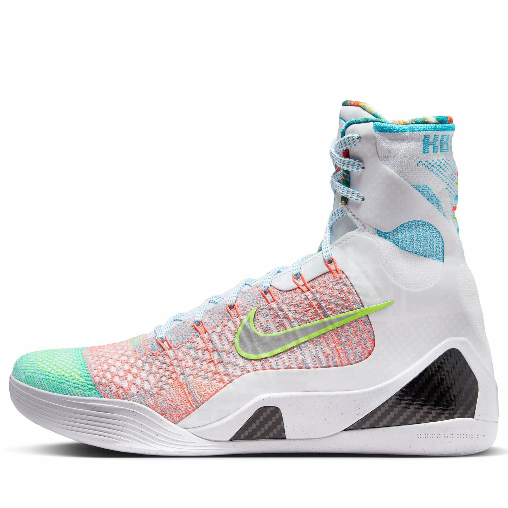 Traction Line Nike Kobe IX Elite High Protro 'What The' - White/Reflective Silver