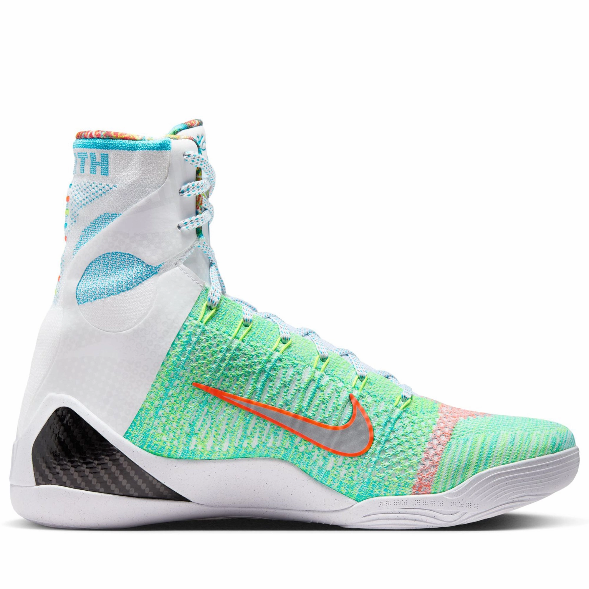 Nike Kobe IX Elite High Protro 'What The' - White/Reflective Silver Leather Lining Perfect For Hiking