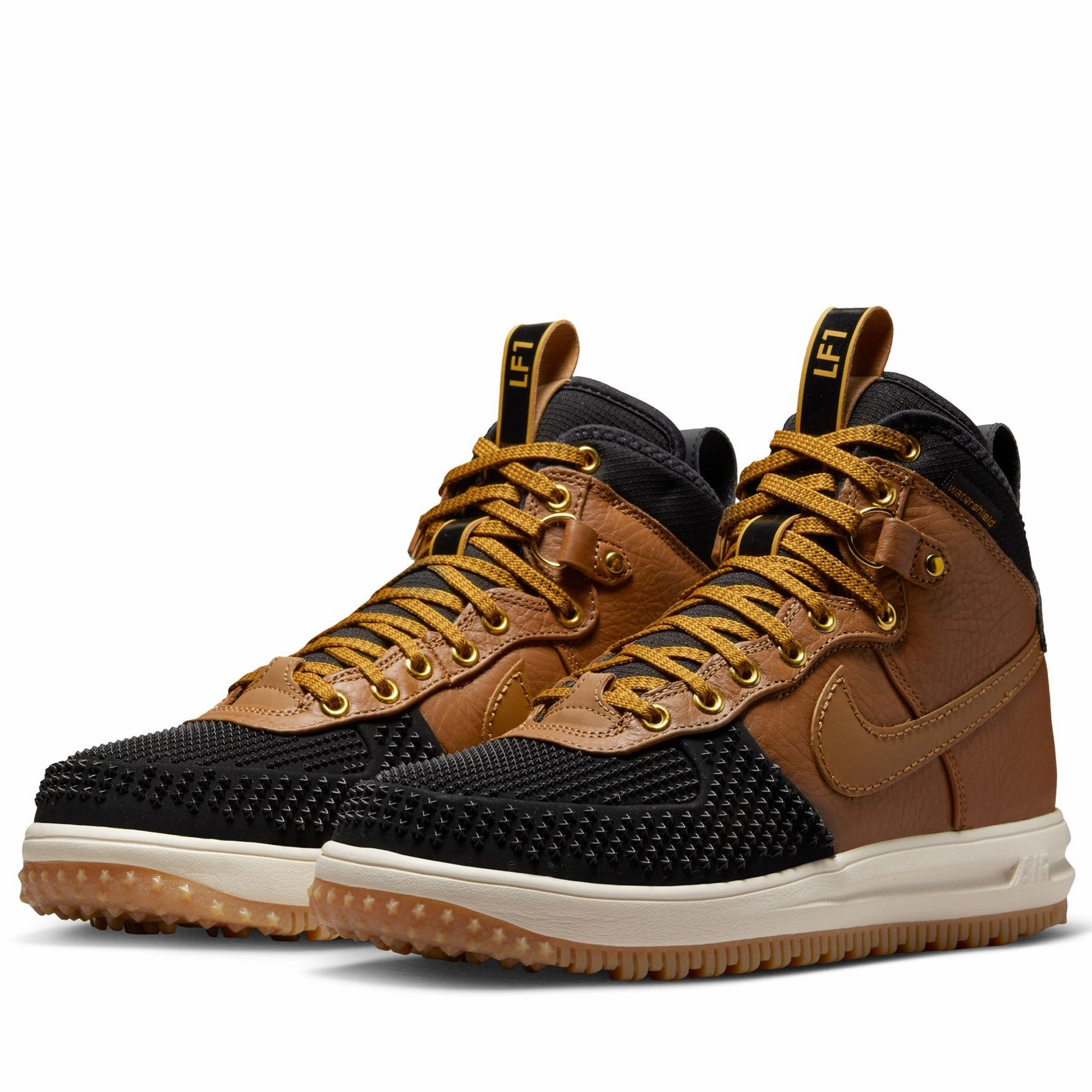 Nike Lunar Force 1 'Duckboot' - Ale Brown/Black Mountain use Durable Welted Construction