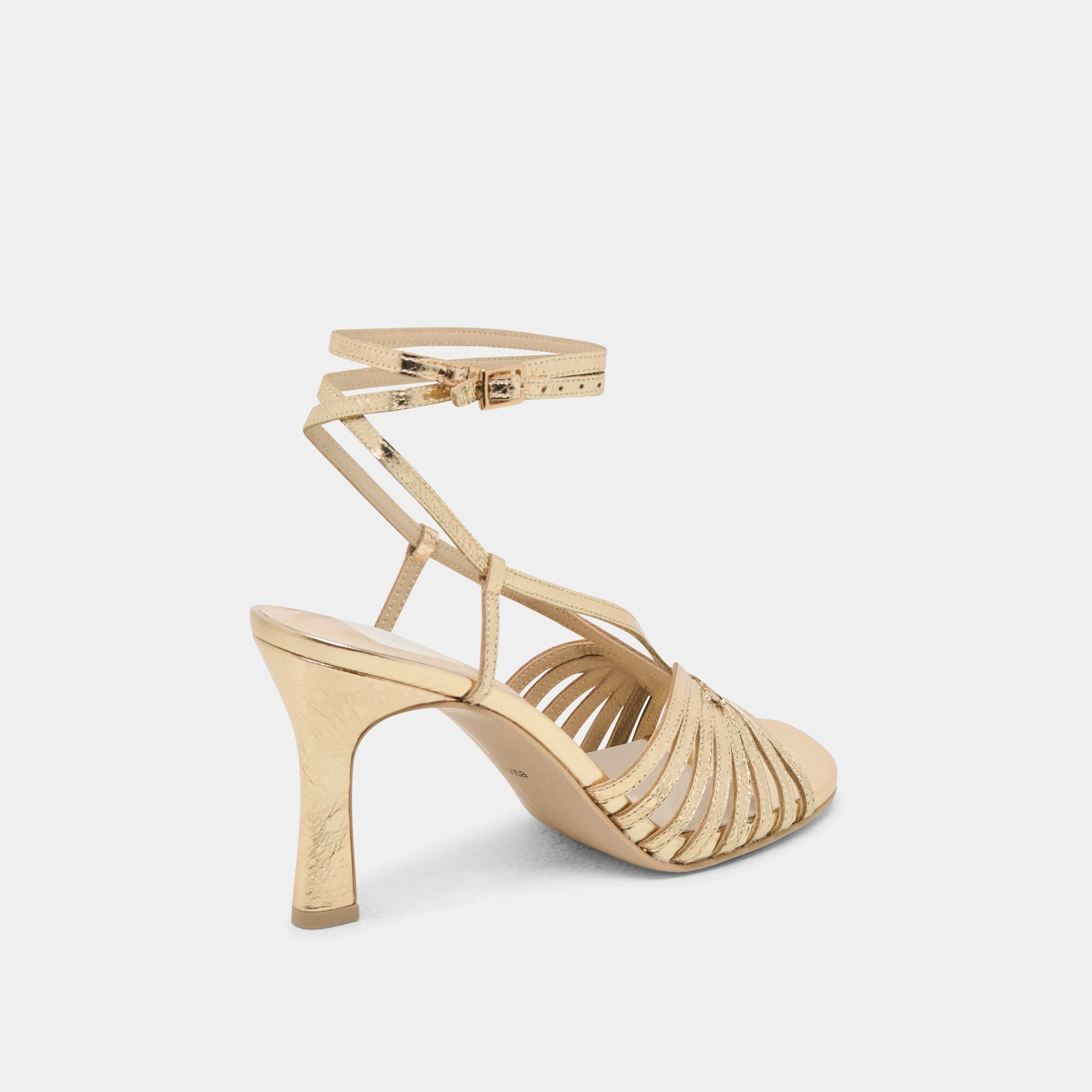 Cozy Footwear NIVANA HEELS GOLD DISTRESSED LEATHER
