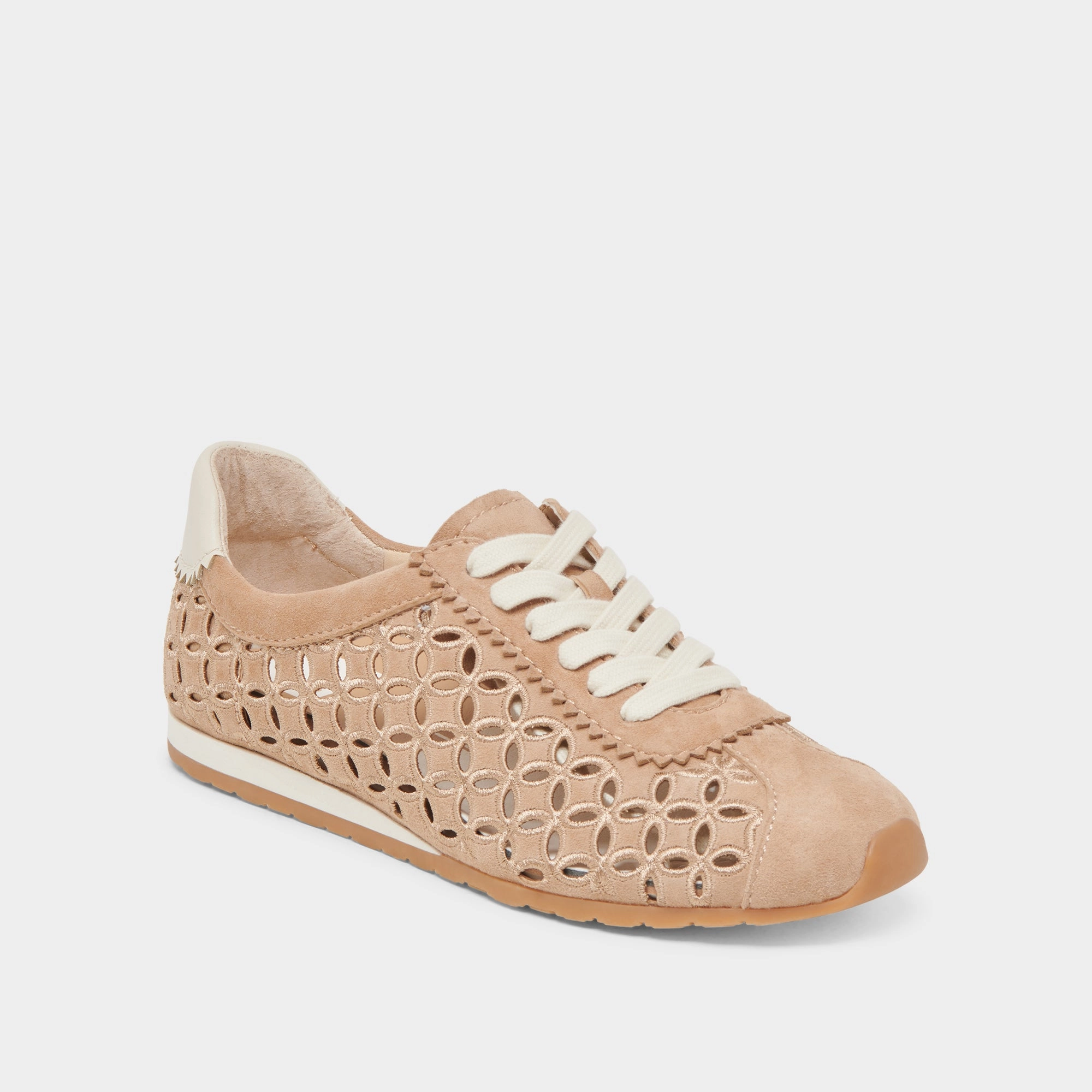 Sandal Sole DANIE EYELET PERF SNEAKERS CAMEL SUEDE