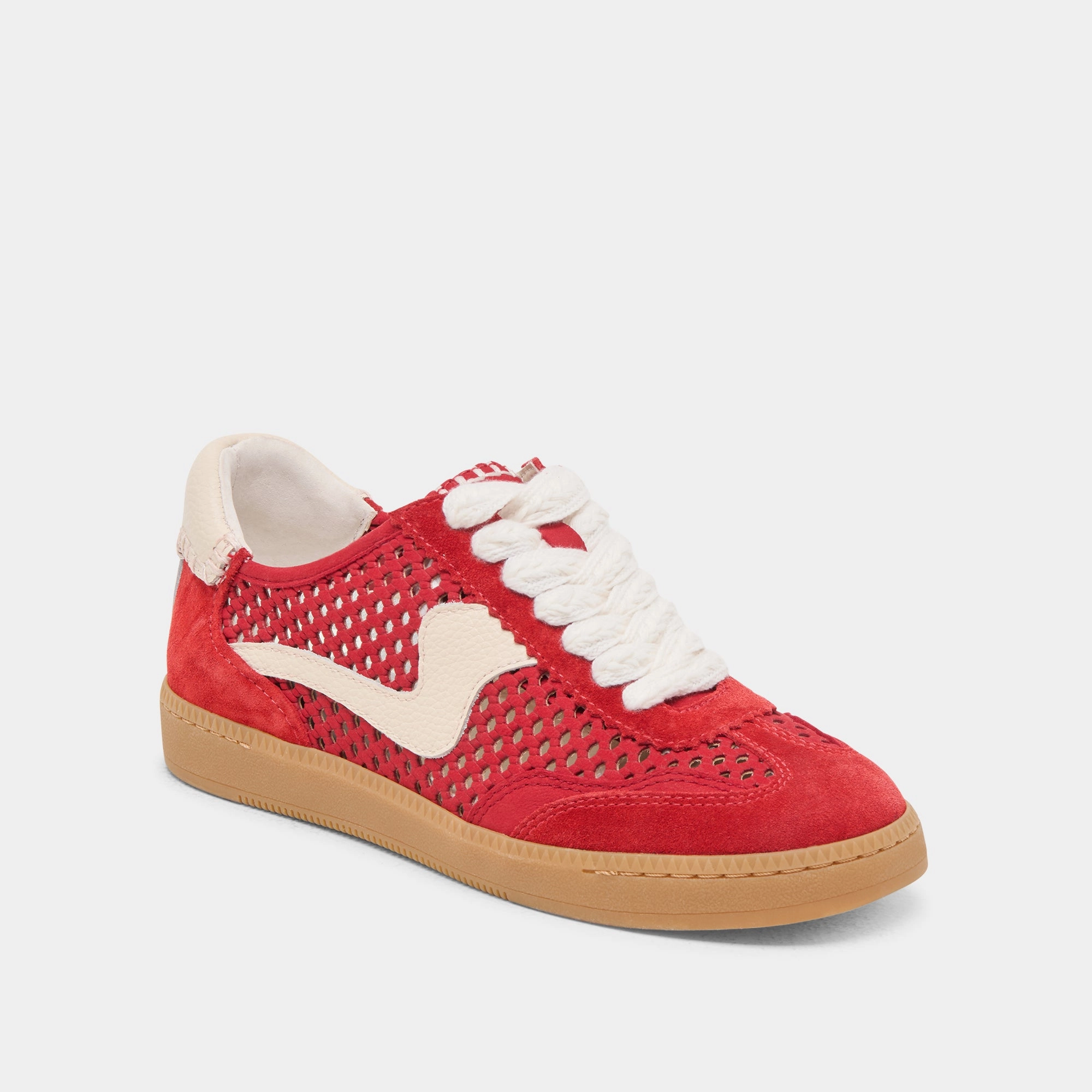 NOTICE SNEAKERS CHERRY PERFORATED NUBUCK Breathable Lining