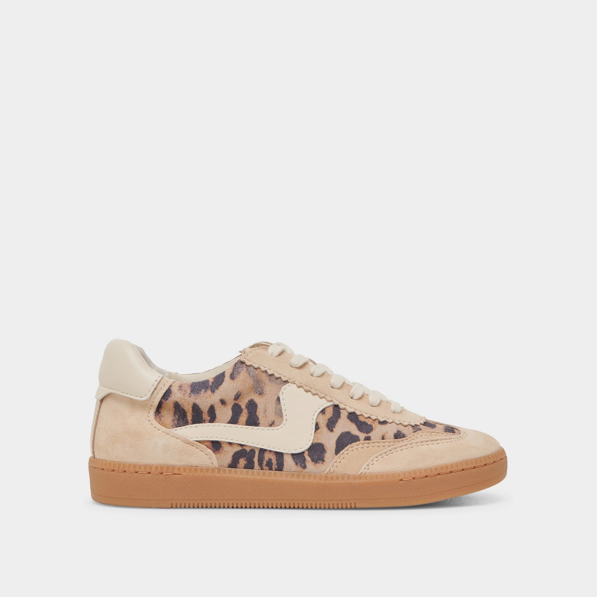 Comfort Walk Shoes Ergonomic Footbed Molding NOTICE SNEAKERS LT LEOPARD SUEDE