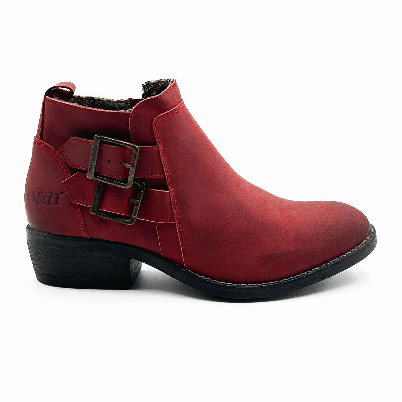 Oak & Hyde Rita Ankle Boot (Women) - Red Seamless Comfort Active Nomad