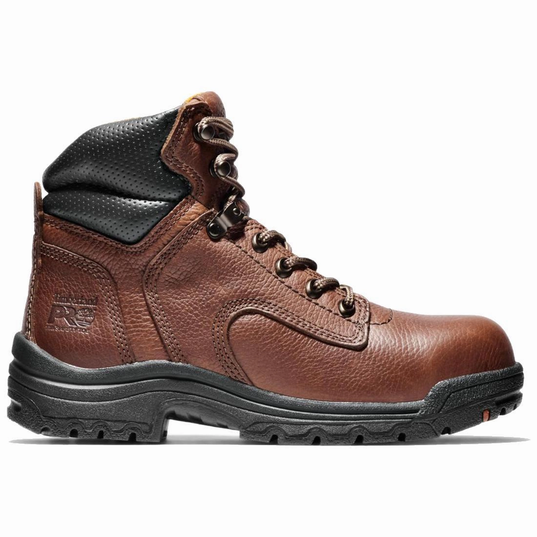 Women's Titan 6 Inch Alloy-Toe Work Boot Brown Coffee Retro