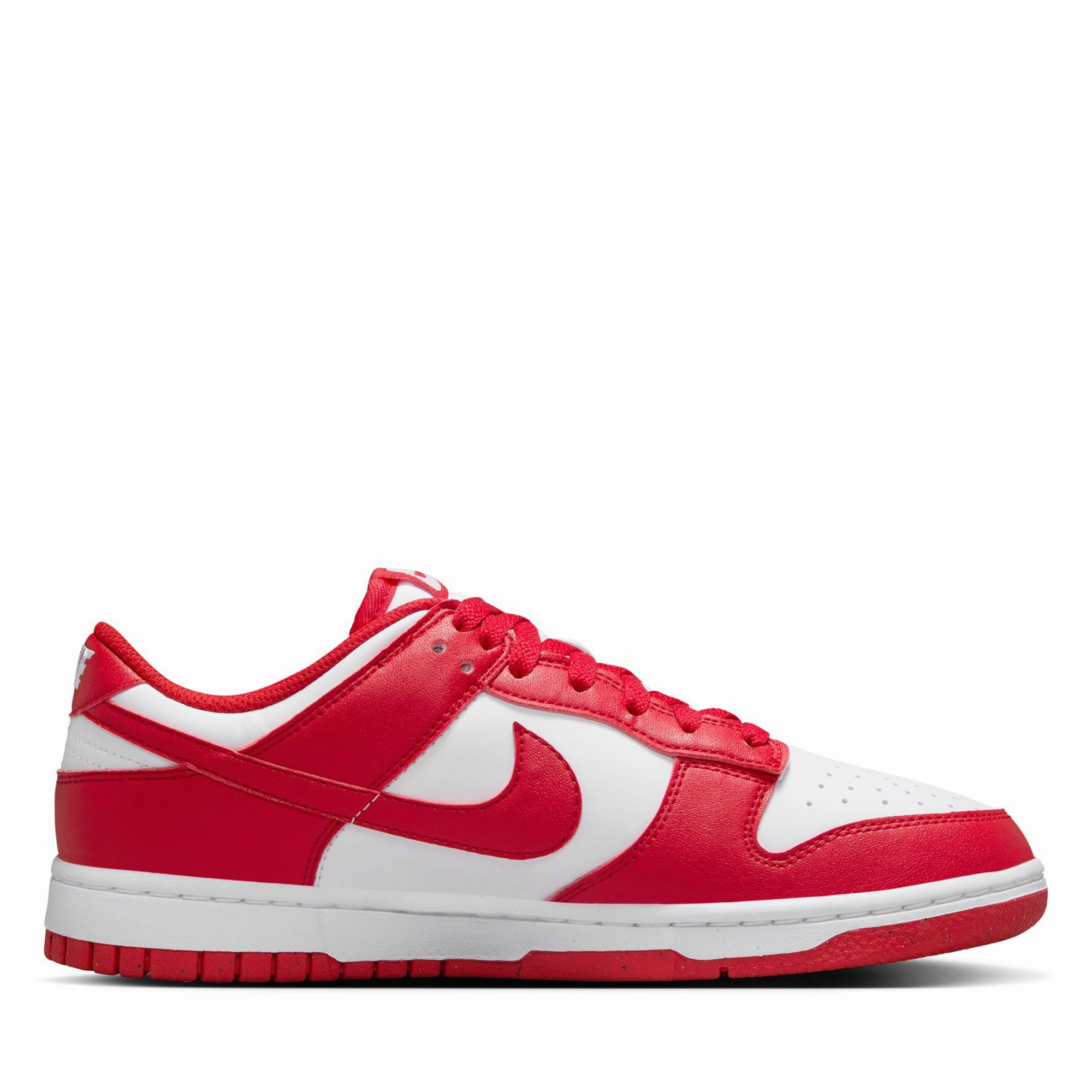 Women's Nike Dunk Low Next Nature - White/University Red Insulated Trail Exploration Rubberized Tread