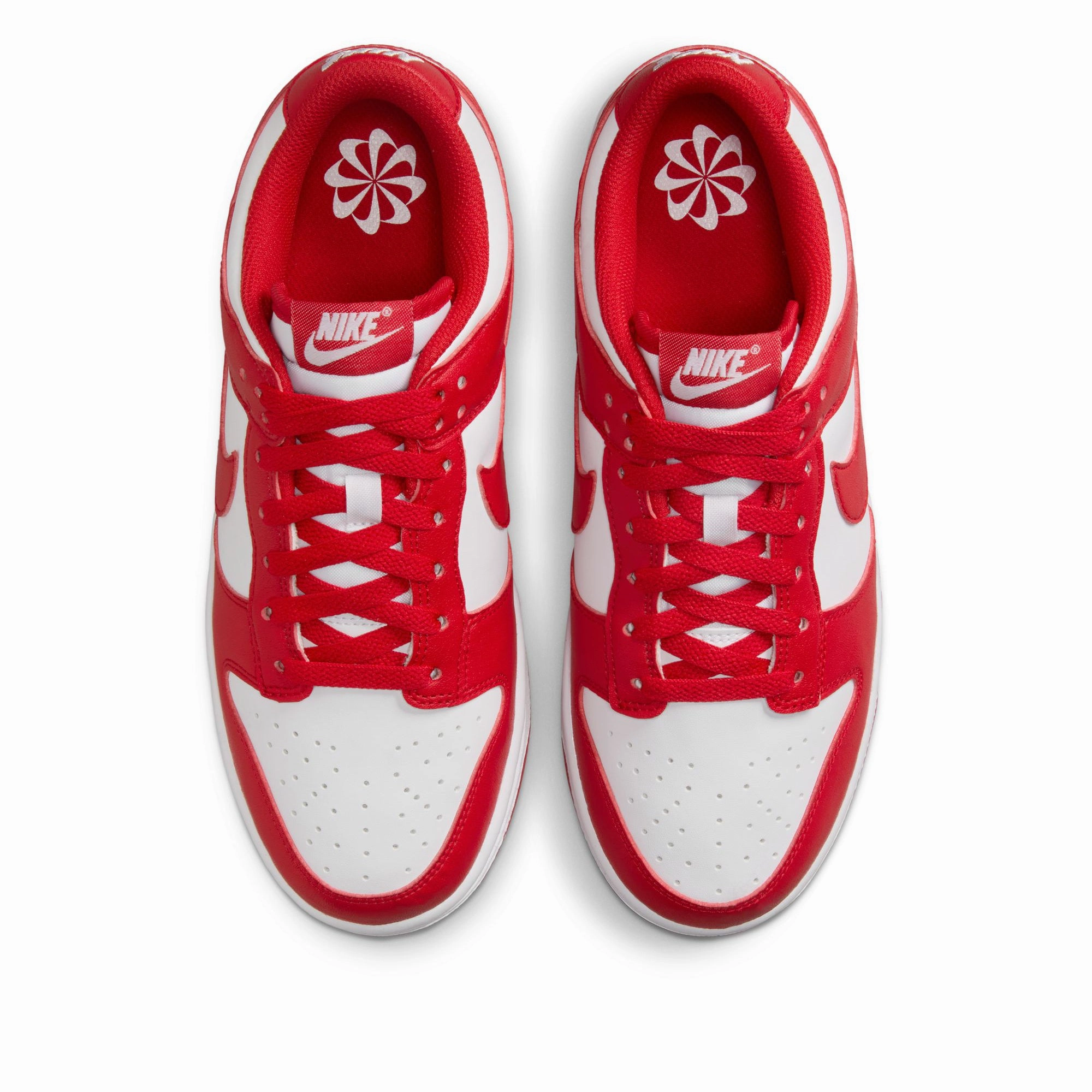 Women's Nike Dunk Low Next Nature - White/University Red Sleek Function Grippy Outsole Functional Minimalist