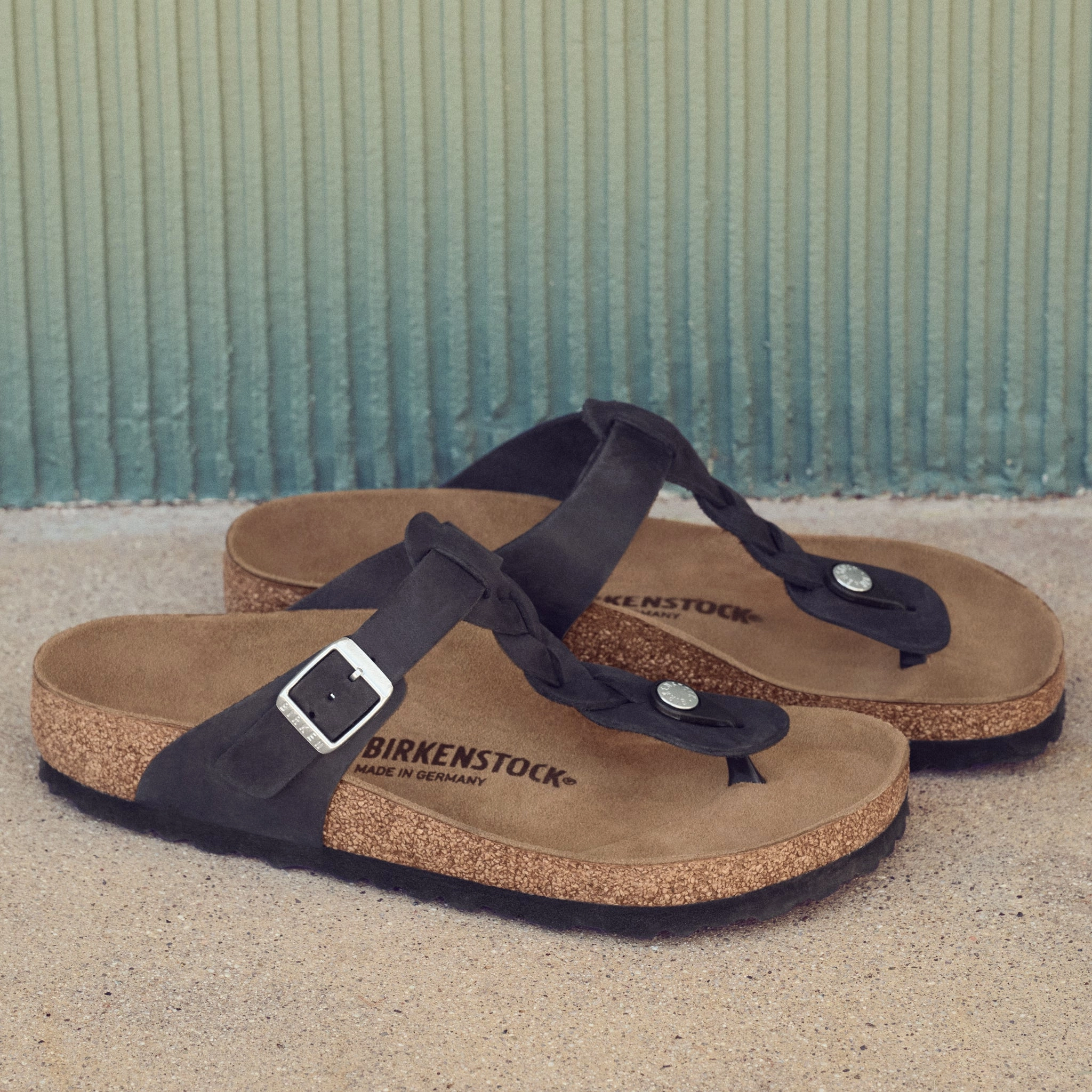 practical user GIZEH BRAID - BLACK - OIL LEATHER