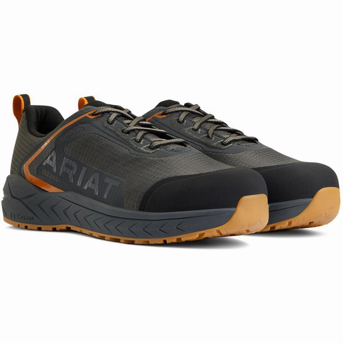 Outpace Composite-Toe Work Shoe Gunmetal studded