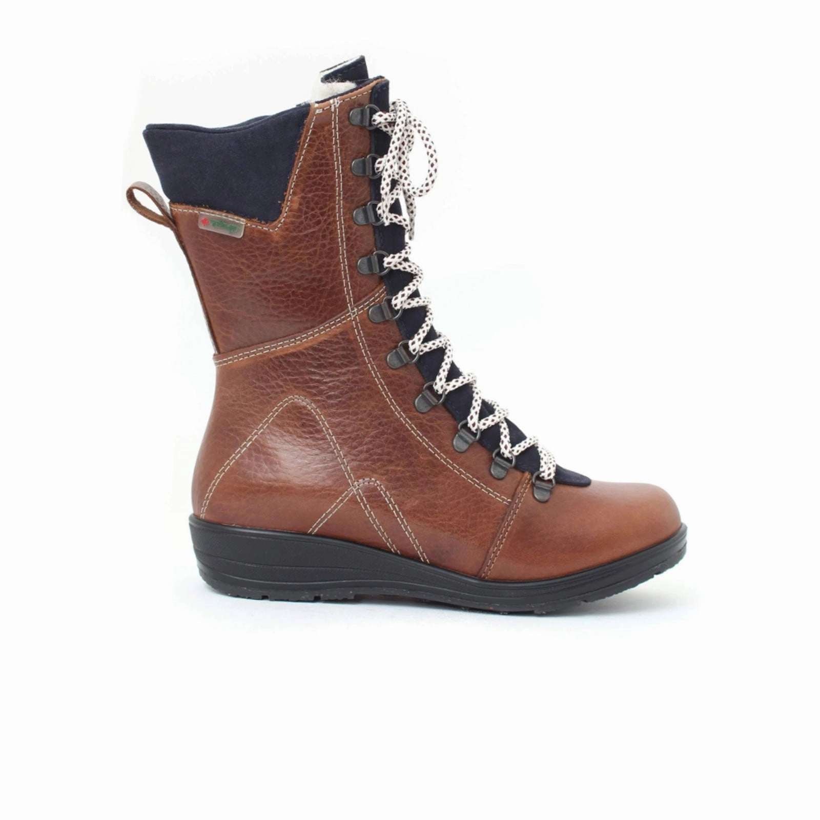 Fashion Utility nylon Martino Banff Mid Winter Boot (Women) - Tan/Navy