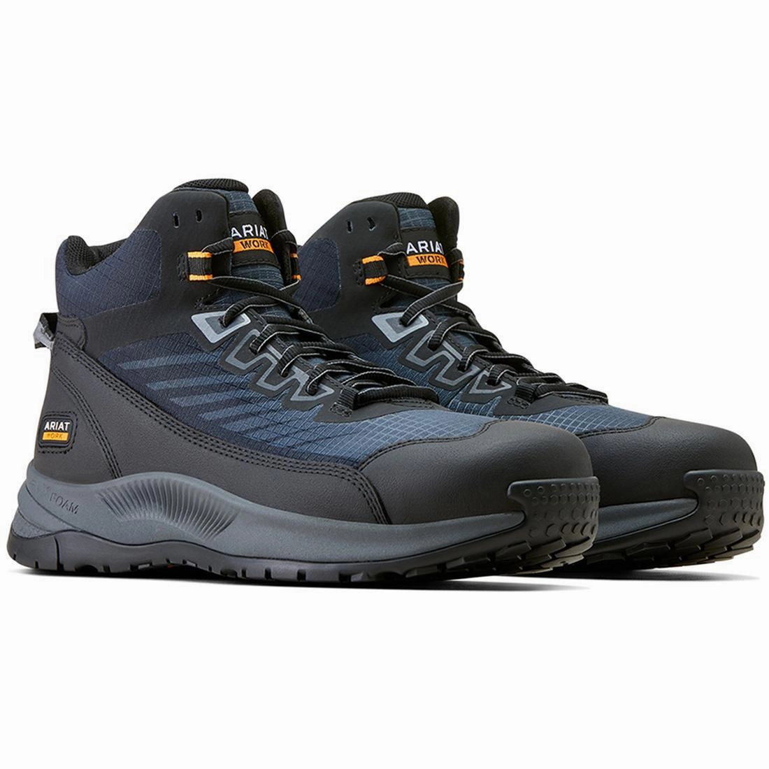 Outpace Shift Composite-Toe Mid Work Shoe Dark Shadow football - style