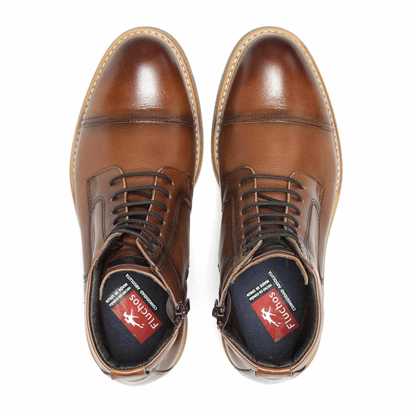 Fluchos Kasper F1822 Mid Boot (Men) - Camel Outdoor Mission Anti Puncture Design