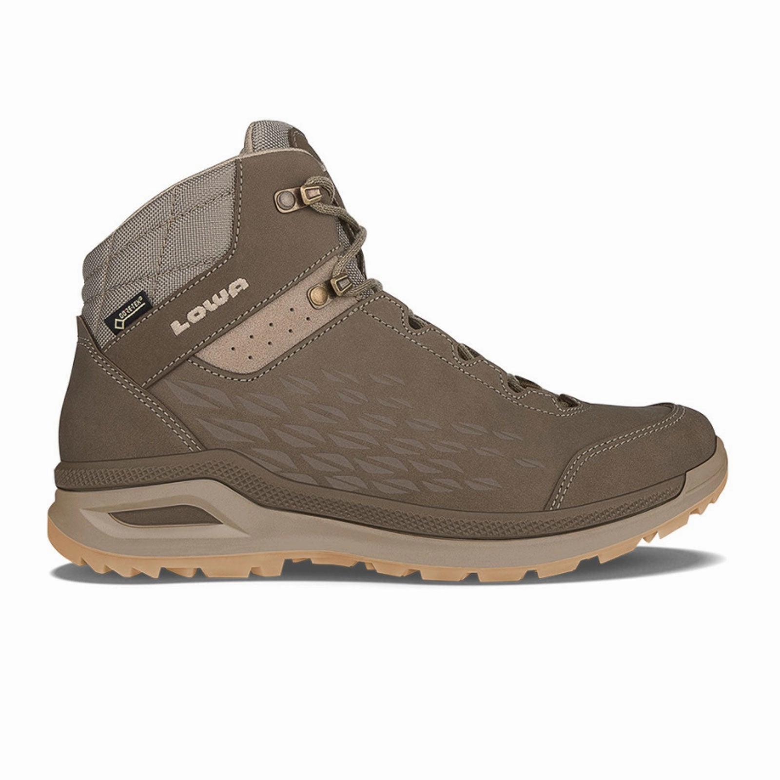 Lowa Locarno GTX Qc (Women) - Taupe/Stone Urban Hiker High Traction All Day Wear