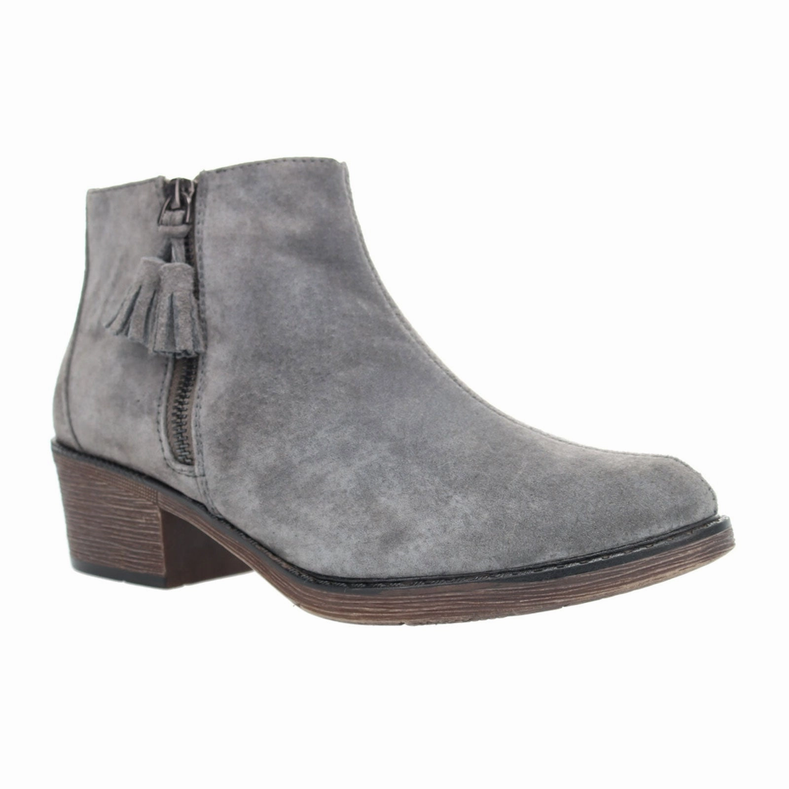 Propet Rebel Ankle Boot (Women) - Grey Suede Reliable Protection Light support