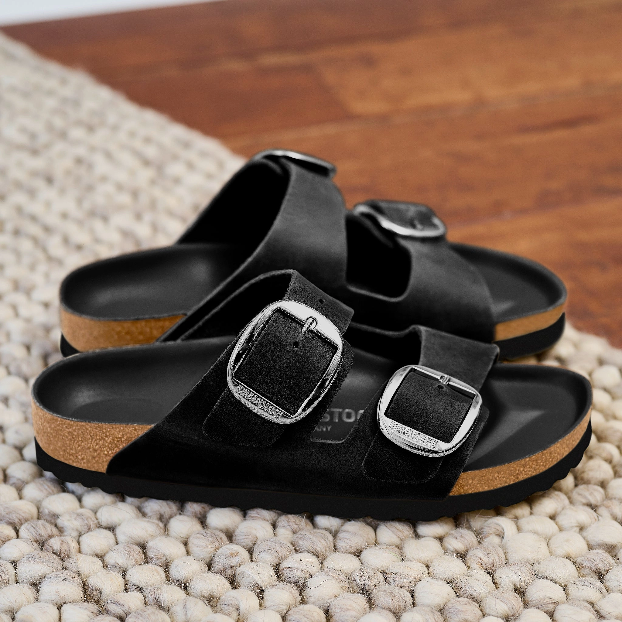 Athletic Performance ARIZONA BIG BUCKLE - BLACK - OIL LEATHER