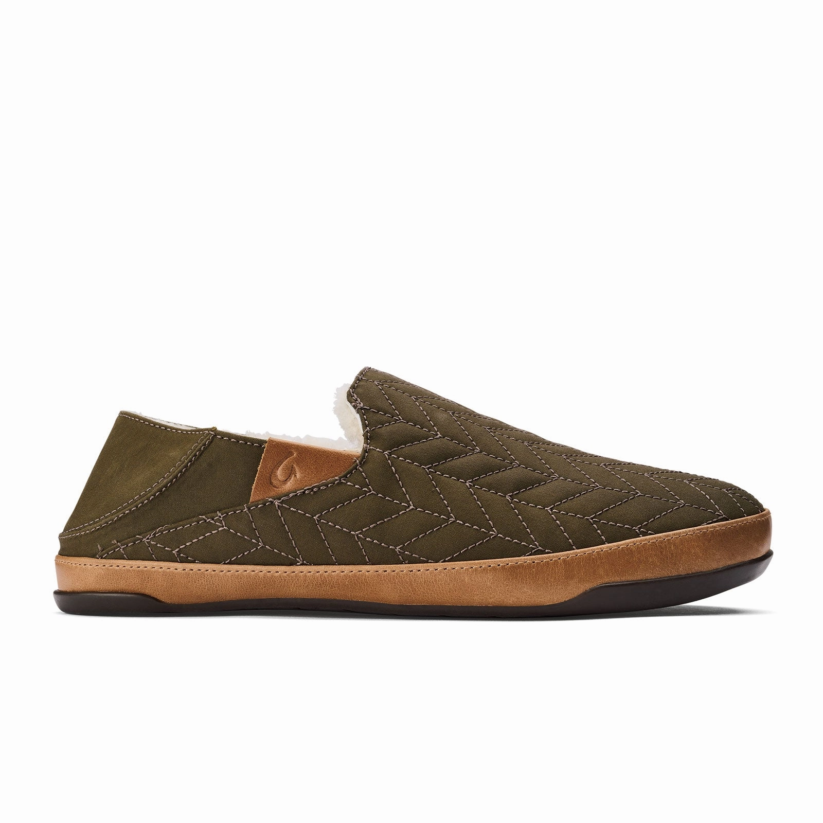 OluKai HanoHano Waxed Canvas Slipper (Men) - Husk/Husk Cushioned Footbed Design Classic Sandals