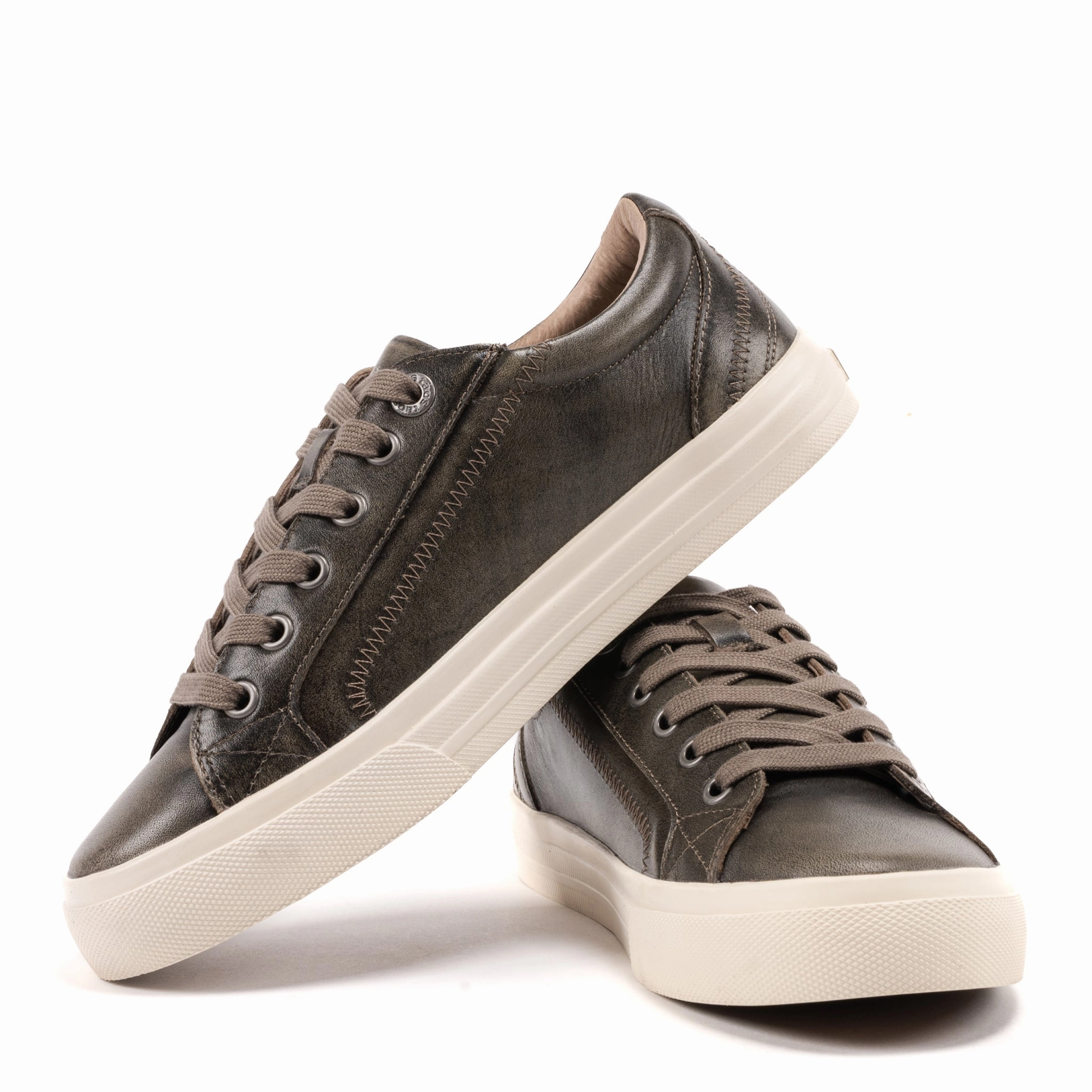 Seamless Interior Fabric elegant design PLIM SOUL LUX - OLIVE - LEATHER