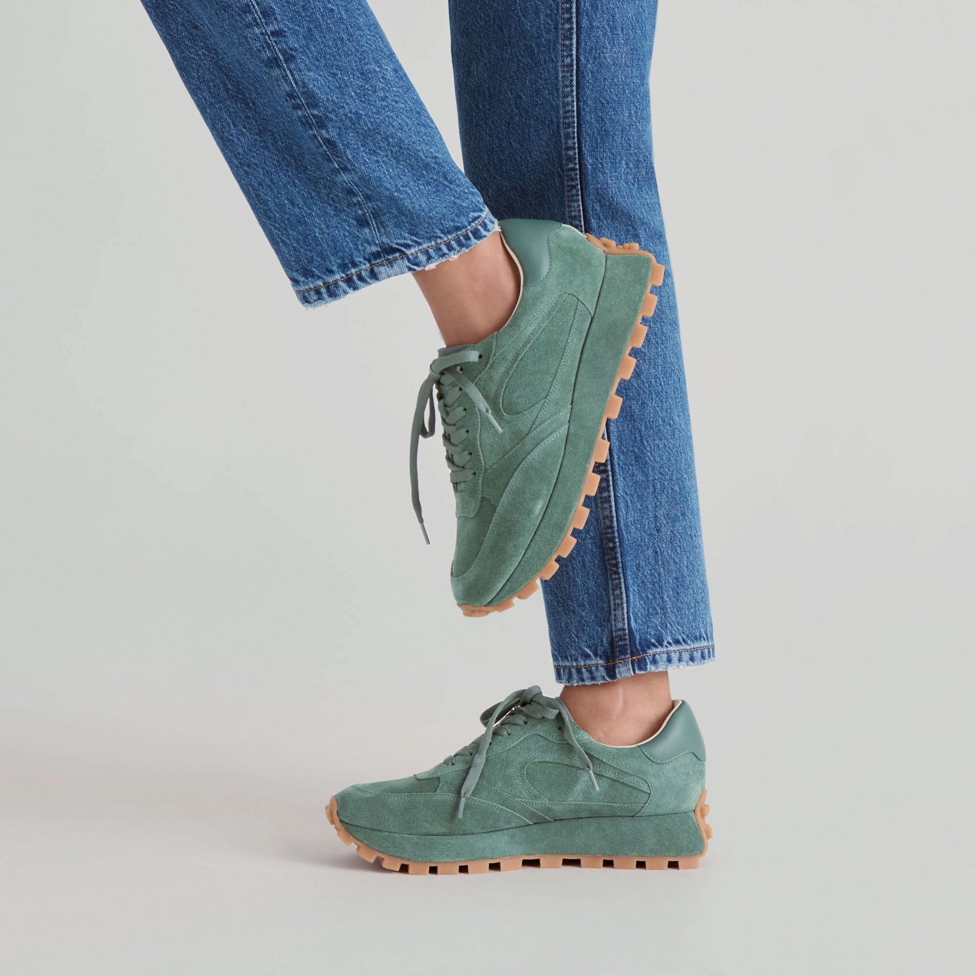 TRICIA SNEAKERS DK GREEN SUEDE Step Ready