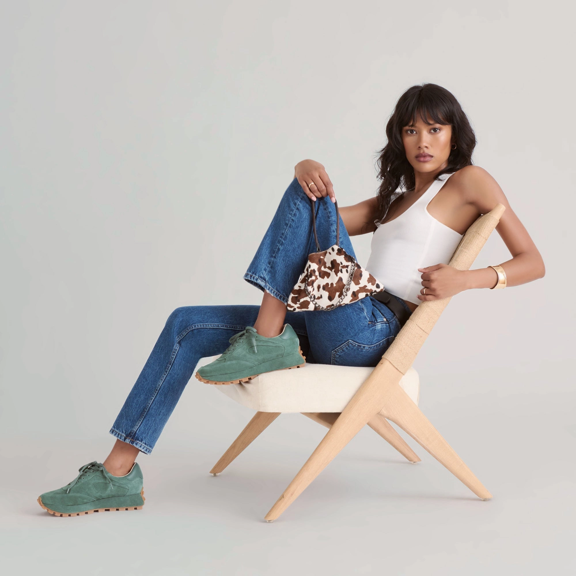 High-Quality Outdoor Shoes TRICIA SNEAKERS DK GREEN SUEDE