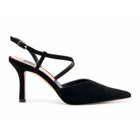 Dolce Vita Kamra Strappy Heel (Women) - Onyx Suede All Day Comfort