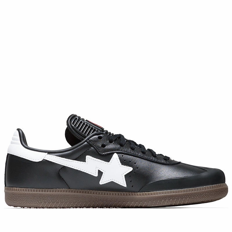 A Bathing Ape x Adidas Samba - Core Black/Cloud White Low Heel Everyday Use