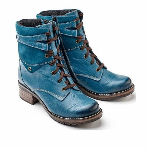Dromedaris Kara Suede Ankle Boot (Women) - Teal Eco Material Outdoor Explorer