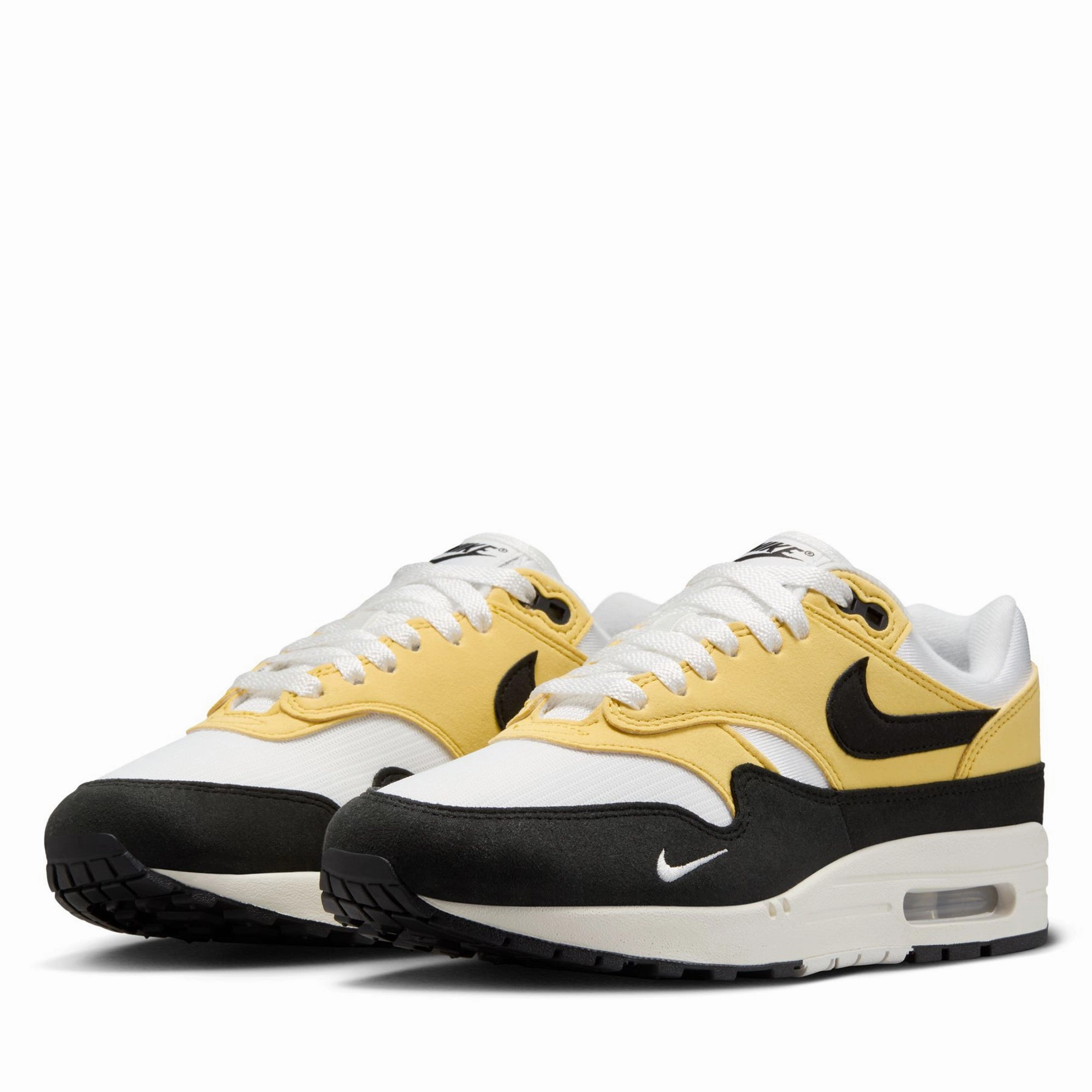 Hyperlock Heel Support Mud Resistant Functional Minimalist Women's Nike Air Max 1 '87 Textile - Saturn Gold/Black