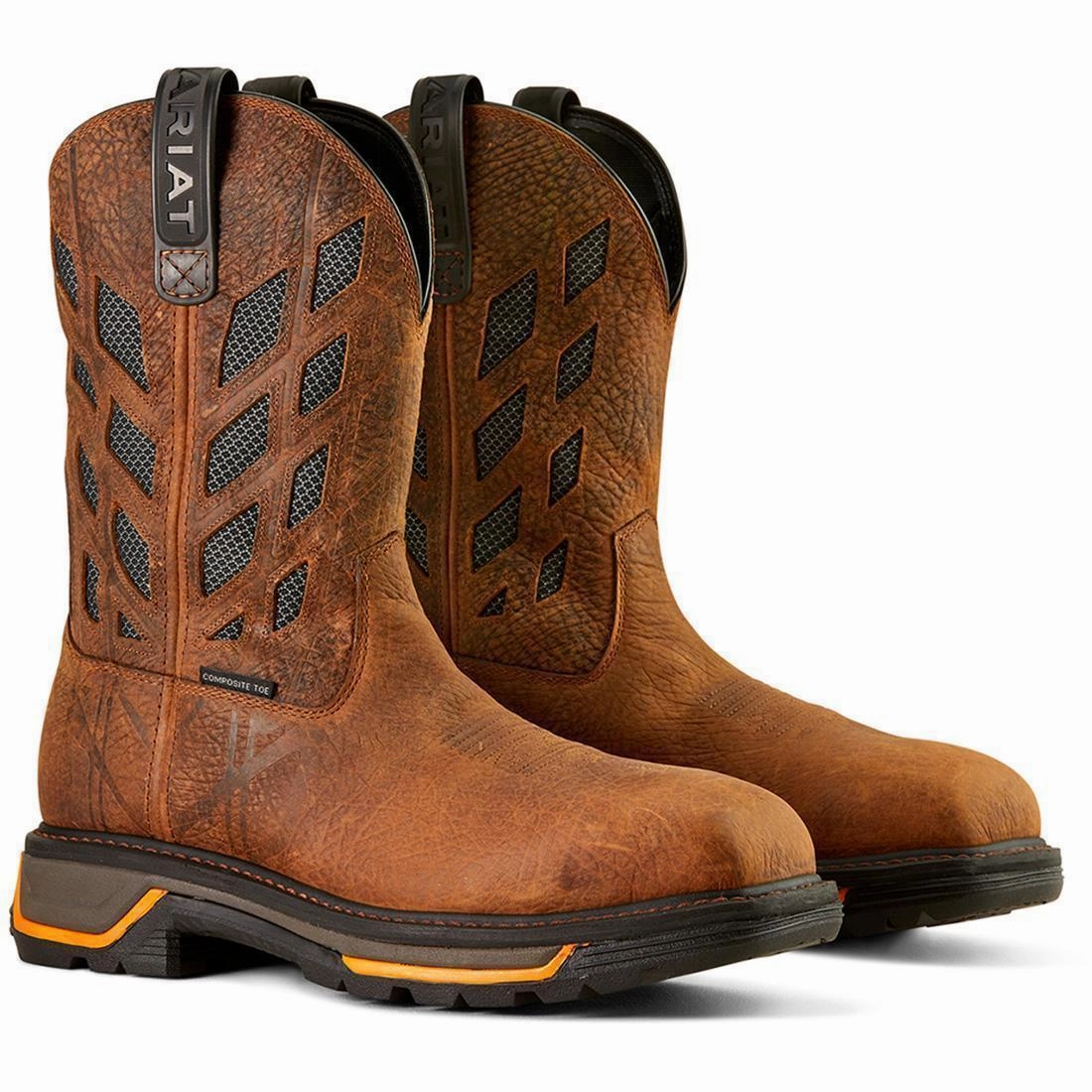 Zero drop Big Rig Tread VentTEK Composite-Toe Work Boot Earth