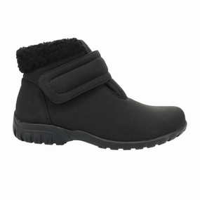 Propet Dani Strap Winter Ankle Boot (Women) - Black Fashionable Look