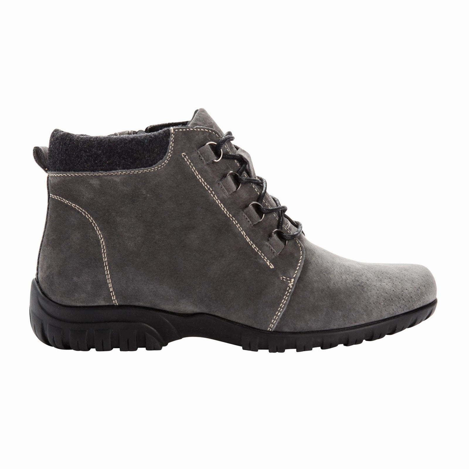 Propet Delaney Ankle Boot (Women) - Grey Comfort Lining Hiking Trails Pastel Glow