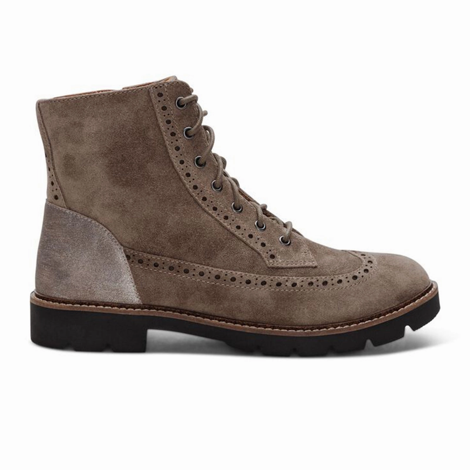 Low Profile Silhouette Aetrex Margot Ankle Boot (Women) - Taupe