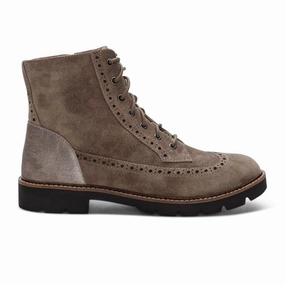 Low Profile Silhouette Aetrex Margot Ankle Boot (Women) - Taupe