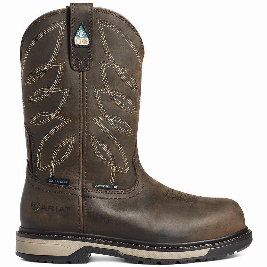 Breathable knit Popular Riveter Women's CSA Waterproof Composite Toe Work Boot - Brown