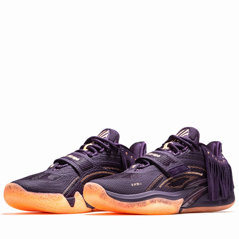 Anta Kai 1 'Chief H??l??' - Dark Purple/Light Orange Thermal Core Hiking Trails Quick Drying Hiking Trails