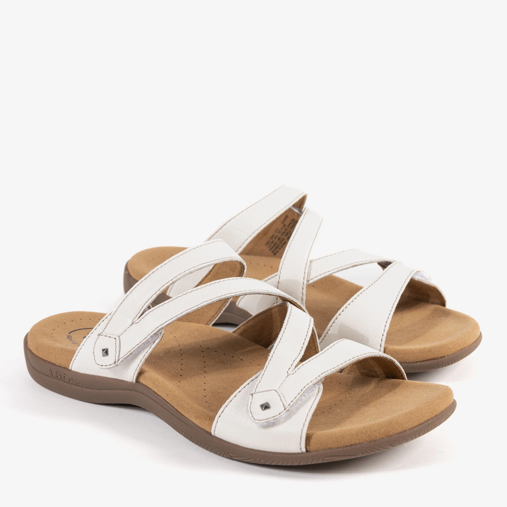 Lightweight Composite Material office pumps DOUBLE U - WHITE - LEATHER