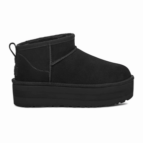 UGG? Classic Ultra Mini Platform (Women) - Black Sporty Look Thermal Core Urban Traveler