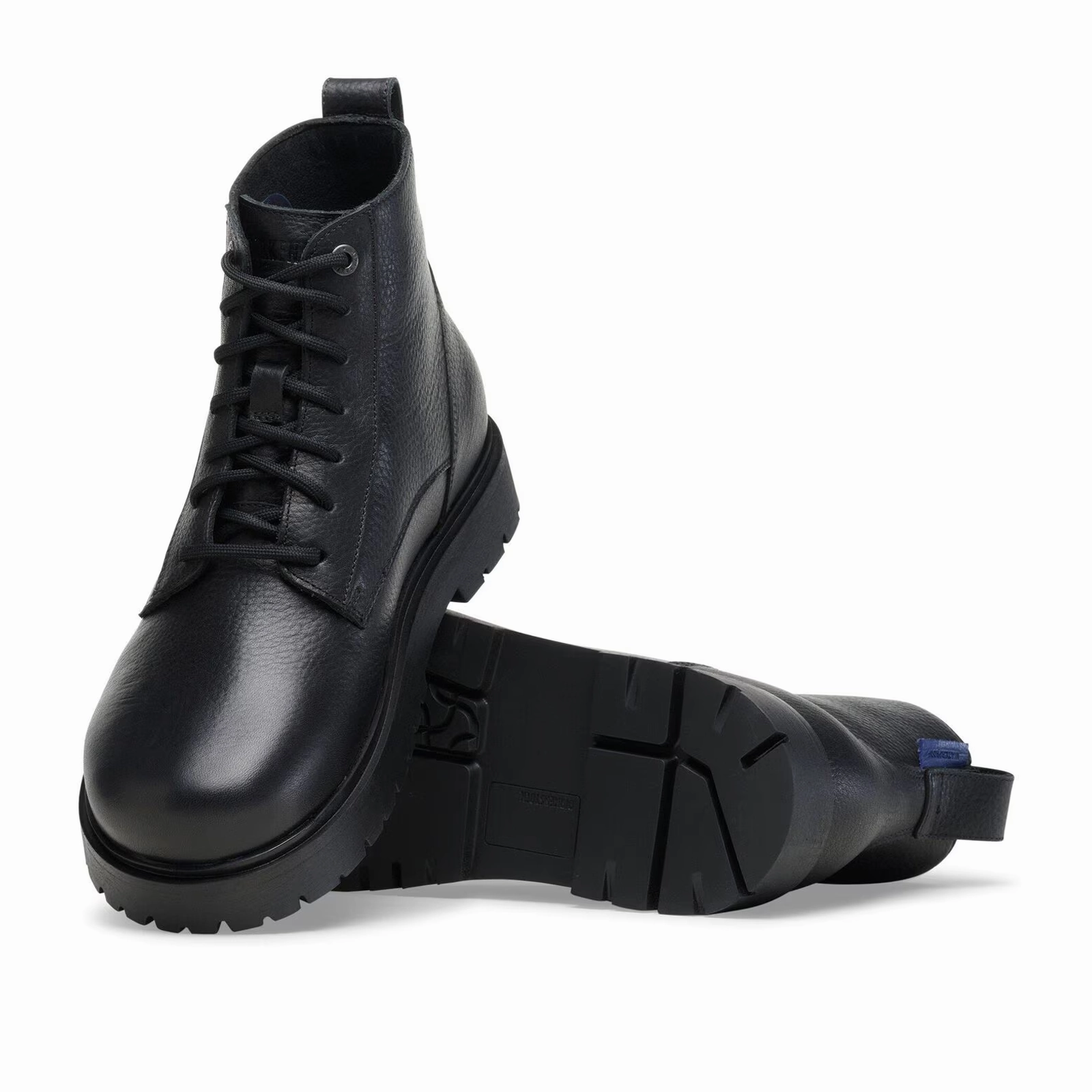 Camping Trip Birkenstock Highwood Lace Waterproof Mid Boot (Men) - Black Leather